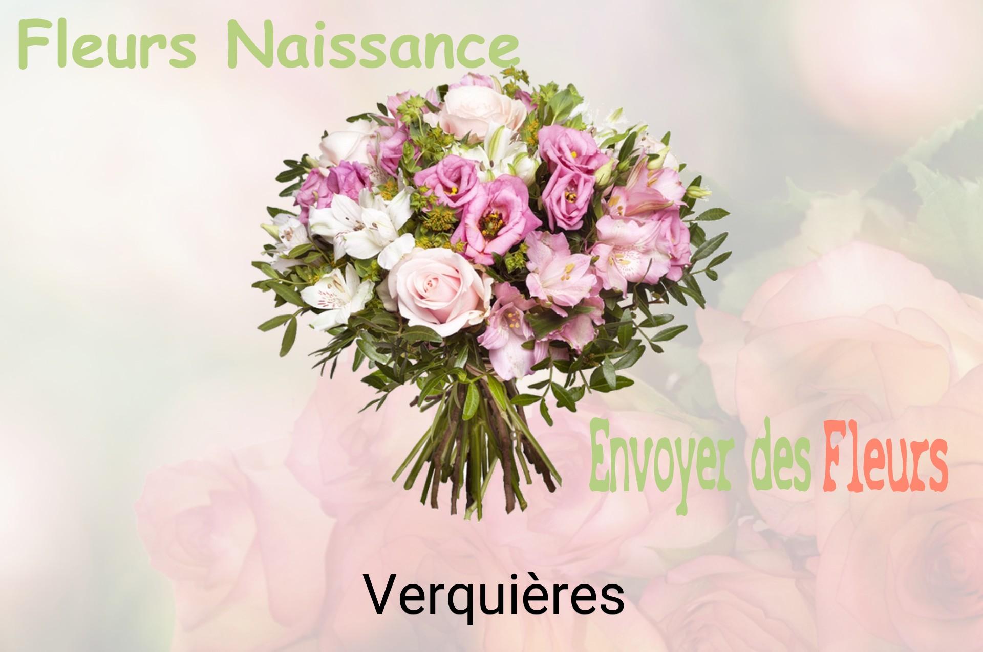 Bouquet de fleurs de naissance livré à Verquières